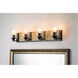 Arcadia 4 Light 31 inch MB Bath Light Wall Light in Matte Black